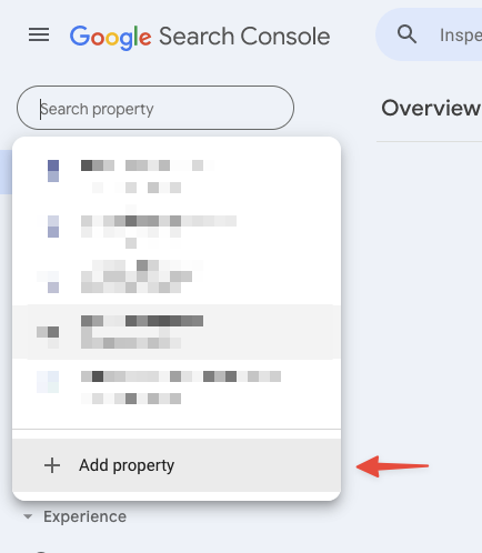 Google Search Console Add Domain