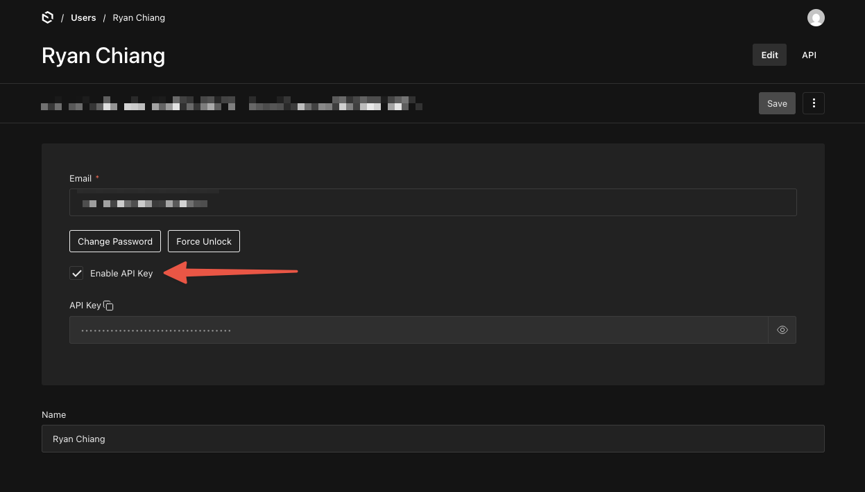 Enable API Key