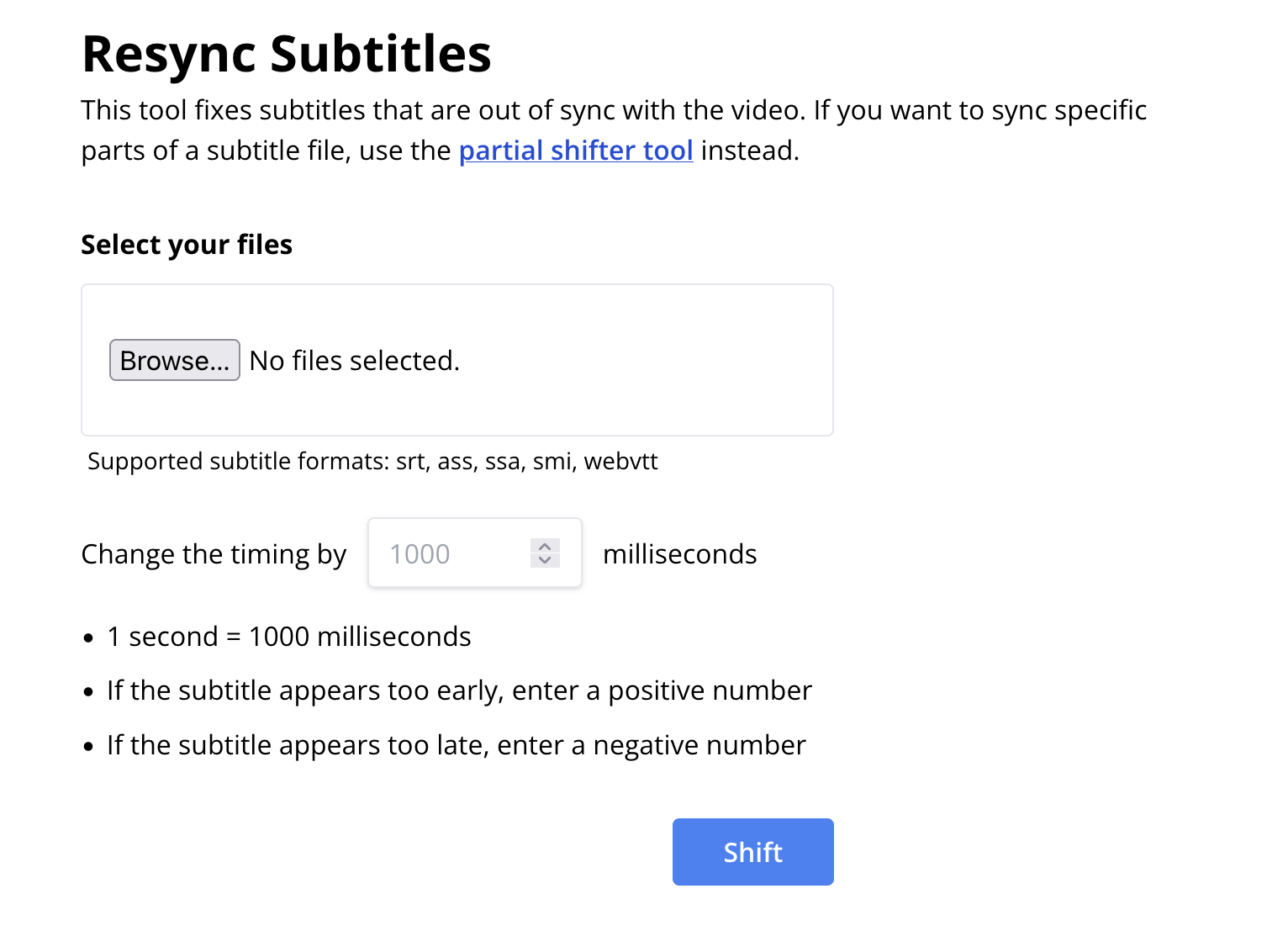Resync Subtitles